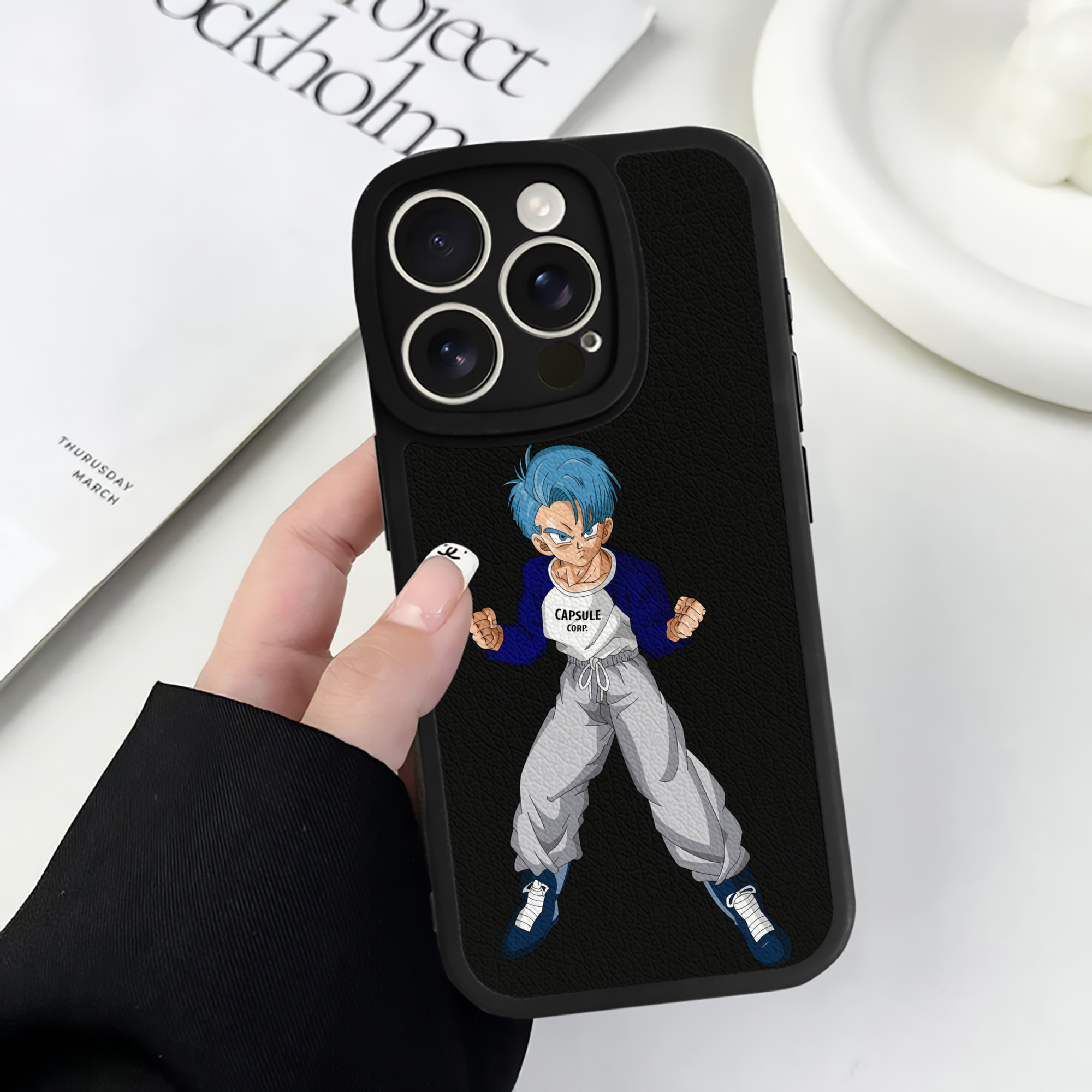 （画像用） ドラゴンボール DRAGON BALL 【iPhone 16シリーズ対応】シリコンスマホケース（レザー調） 材質：シリコン